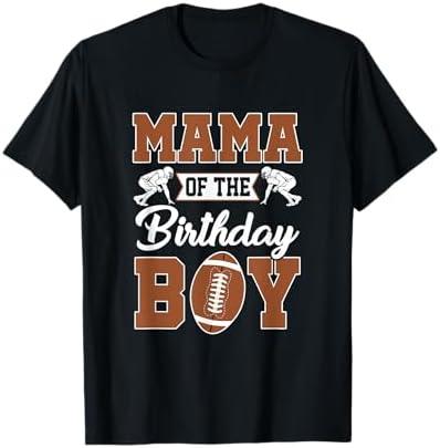 Mama Of The Birthday Boy Football Party Family Matching T-Shirt (M)