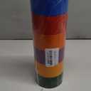 Holifeos Colored Duct Tape - 6 Rolls, 2 Inch x 15 Yard Heavy Duty Tape in Yellow, Red, Orange, Blue, Purple, Green and Rainbow Patterns, Waterproof