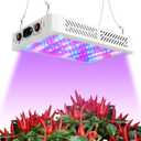 1000w LED Grow Light for Indoor Plants, Full Spectrum Plant Light Growing Lamp for Hydroponic Indoor Plant Veg and Flower for Grow Tent (Actual Power 100W=1000W HPS) (12.6"D x 8.7"W x 1.9"H)