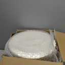 Lullaby 96PCS Ivory Scalloped Plastic Plates with Gold Rim, Disposable Elegant Plates Include 48pcs Dinner Plate 10.25", 48pcs Dessert Plate 7.5", Perfect for Daily Use, Wedding and Party