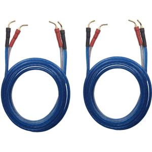 KK ZB-ZB 1pair Set(Total 8 pin Plug) HiFi OFC Speaker Wire, Pin Type Plug to Pin Type Plug