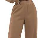 LovelyWholesale Sweatsuits Women 2 Piece Outfit Cropped Zip Up Hoodie and Sweatpants Sets small