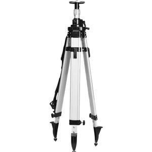 AdirPro Universal Survey Tripod  Laser Level Tripod  Transit Level Tripod - Quick Clamp - Contractor Tripod 5/8 x 11 Thread (Silver Aluminum)