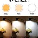 Dott Arts Desk Lamp,USB Clip On Light,Book Lights for Reading at Night,3 Color Modes,10 Brightness Clamp Lights,360 Gooseneck LED Reading Light for Books in Bed,Eye-Care for Home Office,Headboards
