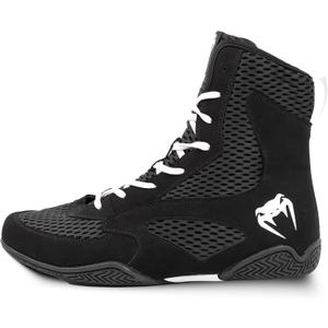 Venum Shoe's Contender Boxing Black/ White, 13 Men/ 14.5 Women