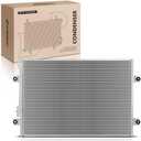A-Premium AC A/C Condenser Compatible with Freightliner 114SD Cascadia Century Class Classic Columbia Coronado FLD120 FLD120SD M2 106 112