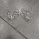 Glass Bud Vases Set of 6, Hewory Cute Clear Small Vases Handmade, Mini Glass Flower Vase for Floral Arrangement, Tiny Centerpiece for Wedding Party Events Home Office Table Decor (Not Include Flower)
