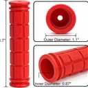 Suwimut 12 Pieces Bike Handlebar Grips, Kids Non Slip Rubber Bicycle Handle Grips, Replacement Bike Grips for Scooter, Beach Cruiser, Mountain Bikes, Foldable Bikes
