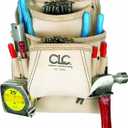 CLC, I823X, Nail and Tool Pouch w/ 2 Hammer Loops, Leather