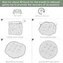 HIGOGOGO Papasan Chair Cushion with Corduroy Cover (Without Chair), 48 x 48 Inch Supportive Cushion, Overstuffed Chair Cushion,Dark Grey