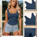 3 Pcs Women's Thermal Tank Tops Fleece Lined Sleeveless Underwear Vest Reversible U/v Neck Warm Base Layer Camisole