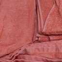 Lane Linen 100% Luxury Cotton Towel Set for Bathroom - 24 PCs - Absorbent, Super Soft & Quick Drying - 4 Bath, 4 Fingertip, 6 Hand Towels, 8 Washcloths, 2 Bath Sheets - Low Twist Towels - Living Coral