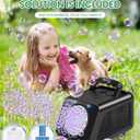 Bubble Machine Automatic Bubble Blower for Kids: Battery Operated Bubble Maker for Toddlers 1-3 | 20000+ Bubbles Per Min Contain 6 AA Battery | Outdoor Toys for Parties Birthday Wedding