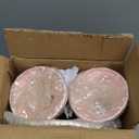 HBlife 3-PCS Pink Cake Stand Set (8"/10"/12" Plate) for 6-10 Inch Cakes, Perfect Dessert Table Display Set, Cupcake&Cake Stands for Party, Wedding, Birthday, Baby Shower, Anniversary (Metal)