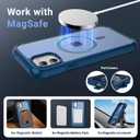 jaroco Magnetic for iPhone 11 Case, [Compatible with MagSafe][Military Grade Drop Protection][Heavy Duty Protection][Non-Slip][Shockproof] 2-Layer Durable Bumper Phone Case 6.1''-Deep Blue