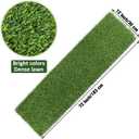 Kesfey Grass Table Runner 12 x 72 Inch Synthetic Grass Rug Roll Durable Green Waterproof Artificial Tabletop Decoration Tailorable Table Runners for Golf Themed Party Decorations Tea Outdoor Banquet