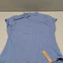 Women's Double Lined Mock Turtle Neck Tops Slim Fitted Cap Sleeve Shirts Going Out Tees Y2k Summer Clothes 2025, L