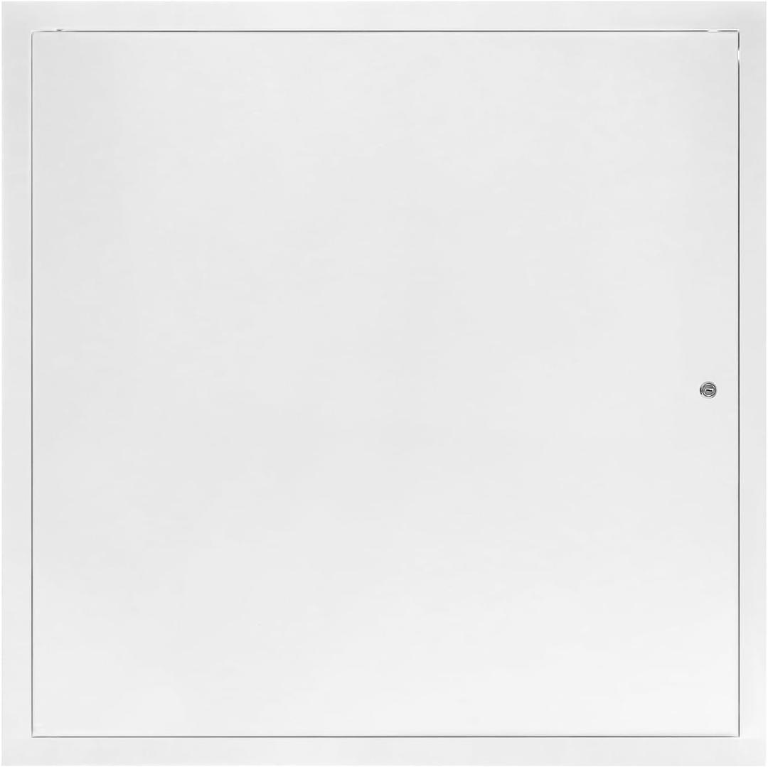 QWORK Aluminum Alloy Access Panel, 24x24 Inch Service Shaft Door Panel for Drywall and Ceiling Electrical