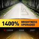 Ursprung H11 9005 LED Bulbs Combo, Super Brighter, 6500K Cool White, 1:1 Mini Size H8/H9 HB3 Light Bulbs, 10+ Lifespan, Plug & Play