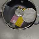 IMUSA 3.2qt Charcoal Aluminum Nonstick Caldero with Glass Lid, Black