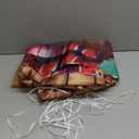 Peryiter Mexican Fiesta Backdrop for Party Mexican Theme Photo Backdrop Party Decorations Flowers Wood Grain Photo Props for Background Day of The Dead Decoration Baby Shower Supplies(10x8ft)