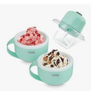 Dash My Mug Ice Cream Maker  Makes Single Serving of Gelato, Frozen Yogurt, Sorbet & More  Easy to Clean & Use  Aqua, 1 Bowl