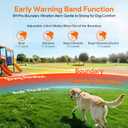 Meowant GPS Wireless Dog Fence & Dog Training Collar with Remote & Free APP, 82-7000ft Adjustable Range Electric Fence, 3 Training Modes, Waterproof LCD Collar for Dogs 10 Lbs+ Outdoor,Blue