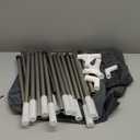 Room Divider for Privacy Protection - Single Panel Privacy Screen for Room Separation, 75.6" x 60" Portable Room Partition for Bedroom Office Dorm, Freestanding Divider Easy to Install Grey