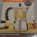 Imusa USA Aluminum Stovetop 6-cup Espresso Maker (B120-43V), Silver