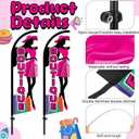 SmoothNovelty 2 Set 8.2 ft Boutique Advertising Feather Banner Flag for Business Outdoor Boutique Swooper Flag with Pole and Ground Stake Advertising Feather Banner Sign