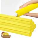 Hanaive 6 Pcs Yellow Pool Noodles, Large Floating Swimming Noodles for Pool, 40 x 2.4 x 0.6 Inch Foam Tubes, Pre Slit Jumbo Swim Floats for Summer Water Play, Craft Projects, Padding and Bumper
