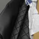 Skechers Car Seat Covers, Piping Luxury Faux Seat Covers, Waterproof Anti Slip Car Seat Protector Front Seats, Car Accessories Airbag Universal Fit for 95% Cars, Vans, Trucks, SUV, Black