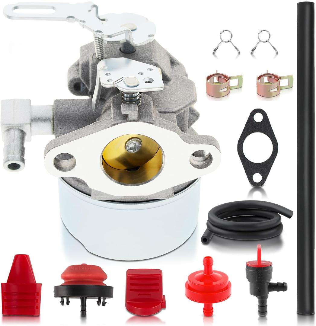 MOTOALL Carburetor for Tecumseh 632107A 632107 640084B 640084A TORO 521 SnowBlower HSK40, HSK50,HS50 LH195SP - Tecumseh 632107 Carb With Gasket