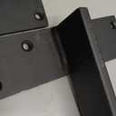 Floating Shelf Bracket 3/8" Thick Heavy Duty Shelf Brackets 4 Pack Free Hanging Countertop Support Bracket 8" Lx2.5 W Floating Wall Brackets for Cabinets, Granite, Dishwasher, Bench Seats Vanities