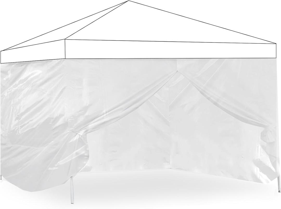 ONENESS Sidewall Sunwall for 10x10Ft Pop-up Straight Canopy Tent, 4 in 1 Panel Sunshade sidewalls with Two Doors, Winter use, Fully Transparent, Only Clear Sidewall No Frame