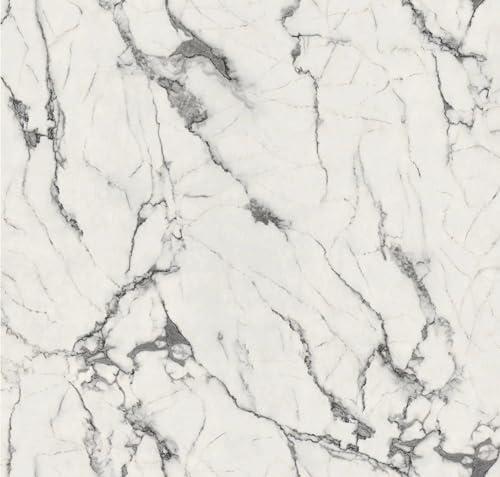 ICYEHAO Marble Contact Paper for Countertops, 15.7''x393.7'' Marble Wallpaper Peel and Stick Marble Countertop Peel and Stick for Kitchen Countertop Vinyl for Bathroom Walls Table