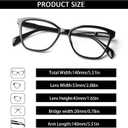 4 Pack Progressive Multifocus Reading Glasses for Women Men Blue Light Blocking Readers with Spring Hinge