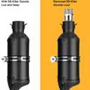 LKV Motorcycle DB Killer 51mm Universal Muffler Silencer Baffle Removable Noise Eliminator Compatible with Harley Moto Guzzi Honda Kawasaki Suzuki Yamaha Cruiser Scooter