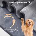 LOOBANI 2 Packs Extra Large Washable Pee Pads for Dogs 48"x48", Non-Slip Reusable Dog Mat, Super Absorbent Whelping Pads, Leak-Proof Dog Playpen Mat for Floor, Bed, Incontinence, Housebreak,Gray