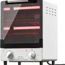 Sterilizer for Nail Tools, 12L Multifunctional High Temperature Cleaning Dry Box Stainless Steel with Temp Control, Timer, 2 Stainless Trays, Tweezer Sterilizer, Nail Salon Equipment, 110V 1000W