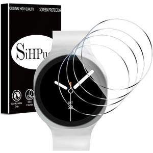 SiHPuoy 4 Pack for Samsung Galaxy Watch 8 Screen Protector 40mm Tempered Glass, HD Ultra-thin,Anti Scratch, Bubble Free, Case Friendly, Accessories Film for Galaxy Watch 8 40mm (Transparent)