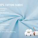 Sunflower Body Pillowcase 100% Cotton Long Pillow Cover/Case Envelope Closure 1 Pack, 2154 inches Ashley Blue, Soft and Breathable