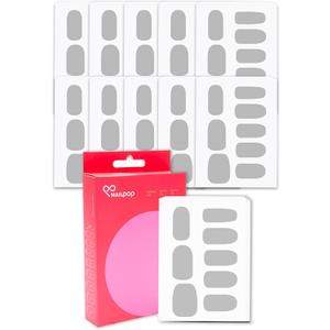 NAILPOP Printer Cartridge with 10 Nail Polish Sticker Sheets Included | Stick on Nail Polish Gel Strips for Customized Nail Designs w/Ink Cartridge | Printable Peel and Stick Nails (10 Sheets)