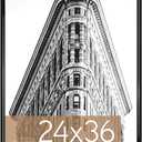 MCS Trendsetter 24x36 Poster Frame Black High-Gloss, Vertical & Horizontal Wall Hanging Large Picture Frame for Photos, Posters & Art Prints (1-Pack) (24 x 36 in)