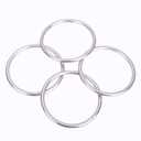 3 Pcs Metal O Rings 3 Inch Heavy Duty 304 Stainless Steel Welded O Ring Multi-Purpose O-Ring for Macrame, DIY Crafts, Hardware, Bags, Camping Belt, Dog Leashes, Keychain, Purse.