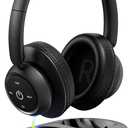 Wireless Headphones for TV Watching, TV Headphones Wireless for Seniors with Transmitter Charging Base, Support Optical,AUX,RCA and USB, High Volume No Audio Delay, Plug and Play, Black