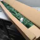 6 ft. Pre-Lit Fiber Optic Artificial PVC Christmas Tree with Metal Stand Holiday