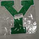 3 x 6-1/2" Varsity Letter Patches Green Iron On Letters | Letterman Jacket Patches Chenille Large Iron On Letters For Clothing Jacket/Hoodie/Varsity Y, Yes