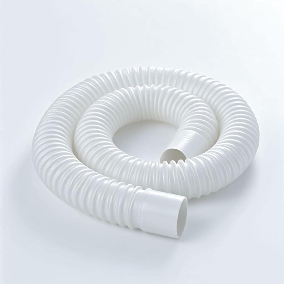 2 PAck 1-1/ 2" ×3ft Pool Skimmer Hose Replacement for Intex Above Ground Pool Compatible Summer waves Pools P58150036 (White -2 Pack)