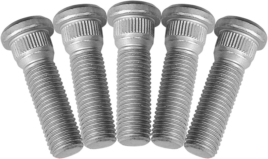 Wheel Studs M12x1.50 Lug Stud 49mm Bolt Compatible with Toyota Avalon Camry Corolla Prius RAV4 Sienna Pickup Tacoma Lexus CT200h ES300 GS350 IS250 Vibe 90942-02049 610-266, (5PCS)